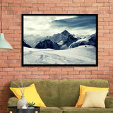 Snow Capped Mountains Framed Art Prints Wall Decor - Painting Art, Black Frame, Home Decor, Prints for Sale
