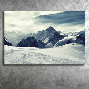Snow Capped Mountains Canvas Prints Wall Art - Painting Canvas, Art Prints, Wall Decor, Home Decor, Prints for Sale