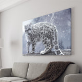 Snow Leopard Playing Canvas Prints Wall Art - Painting Canvas, Wall Decor, Canvas Art, For Sale