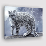 Snow Leopard Playing Canvas Prints Wall Art - Painting Canvas, Wall Decor, Canvas Art, For Sale