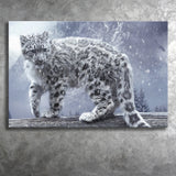 Snow Leopard Playing Canvas Prints Wall Art - Painting Canvas, Wall Decor, Canvas Art, For Sale