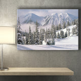 Snow Winter W Big Mountains Canvas Prints Wall Art - Painting Canvas, Home Wall Decor, Painting Prints, For Sale