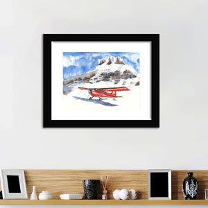 Snow Mountains Framed Wall Art - Framed Prints, Art Prints, Home Decor, Painting Prints