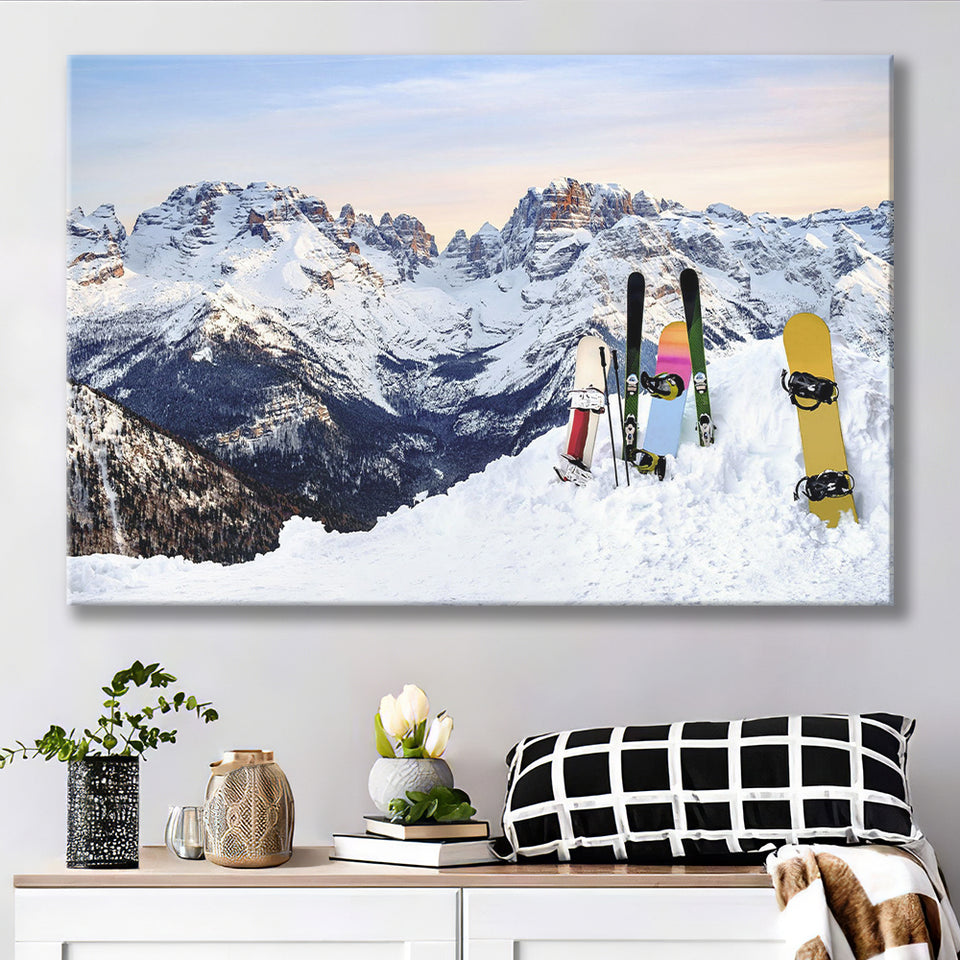Snowboards Cool Canvas Prints Wall Art Decor - Paiting Canvas, Art Prints, Wall Decor, For Sale