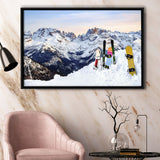 Snowboards Cool Framed Canvas Prints Wall Art Decor - Paiting Canvas, Art Prints, Floating Frame