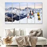 Snowboards Cool 5 Piece B Canvas Prints Wall Art Decor - Painting Canvas, Multi Panels