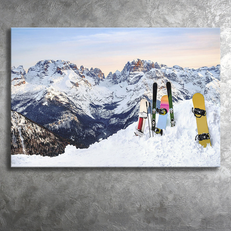 Snowboards Cool Canvas Prints Wall Art Decor - Paiting Canvas, Art Prints, Wall Decor, For Sale