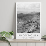 Snowdonia National Park Travel Art Black And White Decor Canvas Prints Wall Art Home Decor