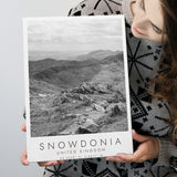 Snowdonia National Park Travel Art Black And White Decor Canvas Prints Wall Art Home Decor