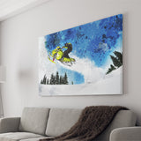 Snowmobiles Canvas Prints Wall Art Decor - Painting Canvas, Art Print, Home Decor, Ready to Hang
