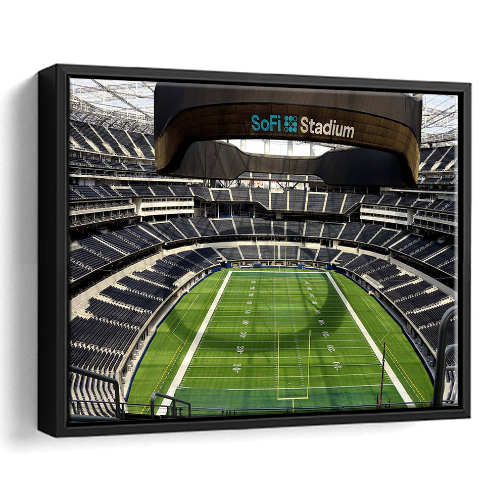 SoFi Stadium Wall Art American Football Stadium Framed Canvas Prints,Sport Stadium Art Prints, Fan Gift