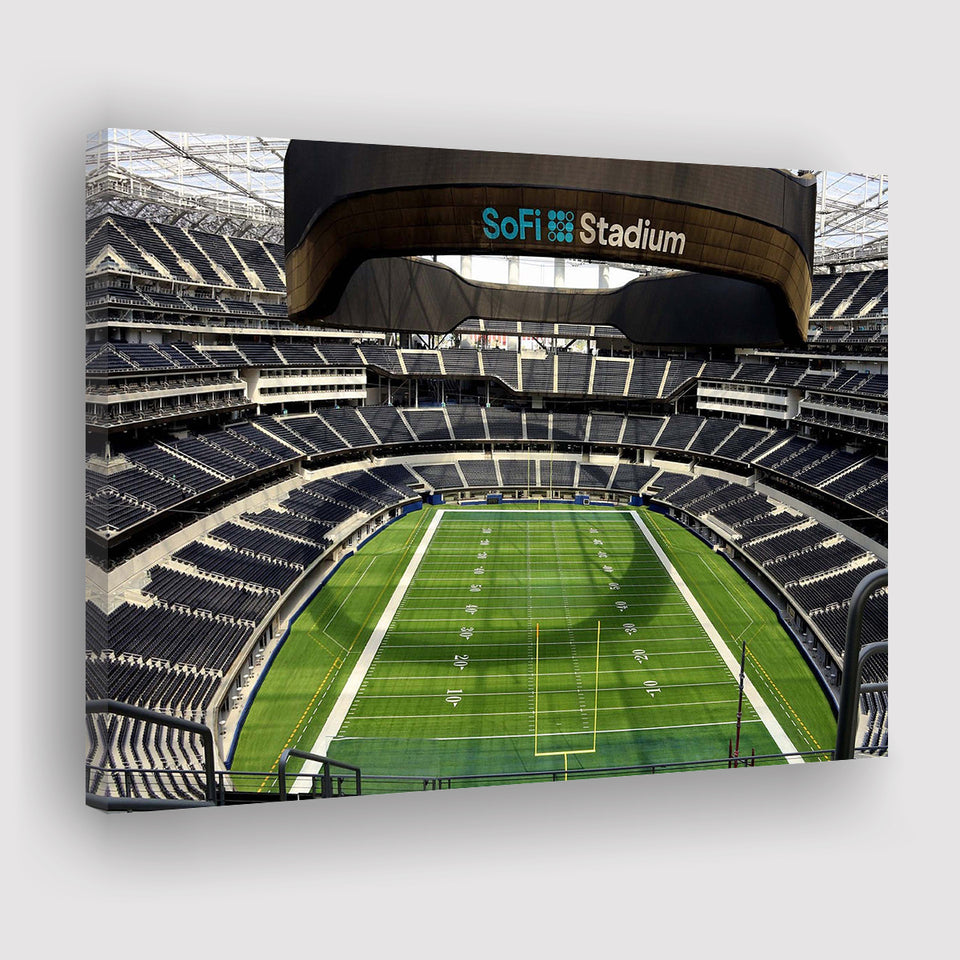 SoFi Stadium Wall Art American Football Stadium Canvas Prints,Sport Stadium Art Prints, Fan Gift, Wall Decor