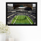 SoFi Stadium Wall Art American Football Stadium Framed Canvas Prints,Sport Stadium Art Prints, Fan Gift