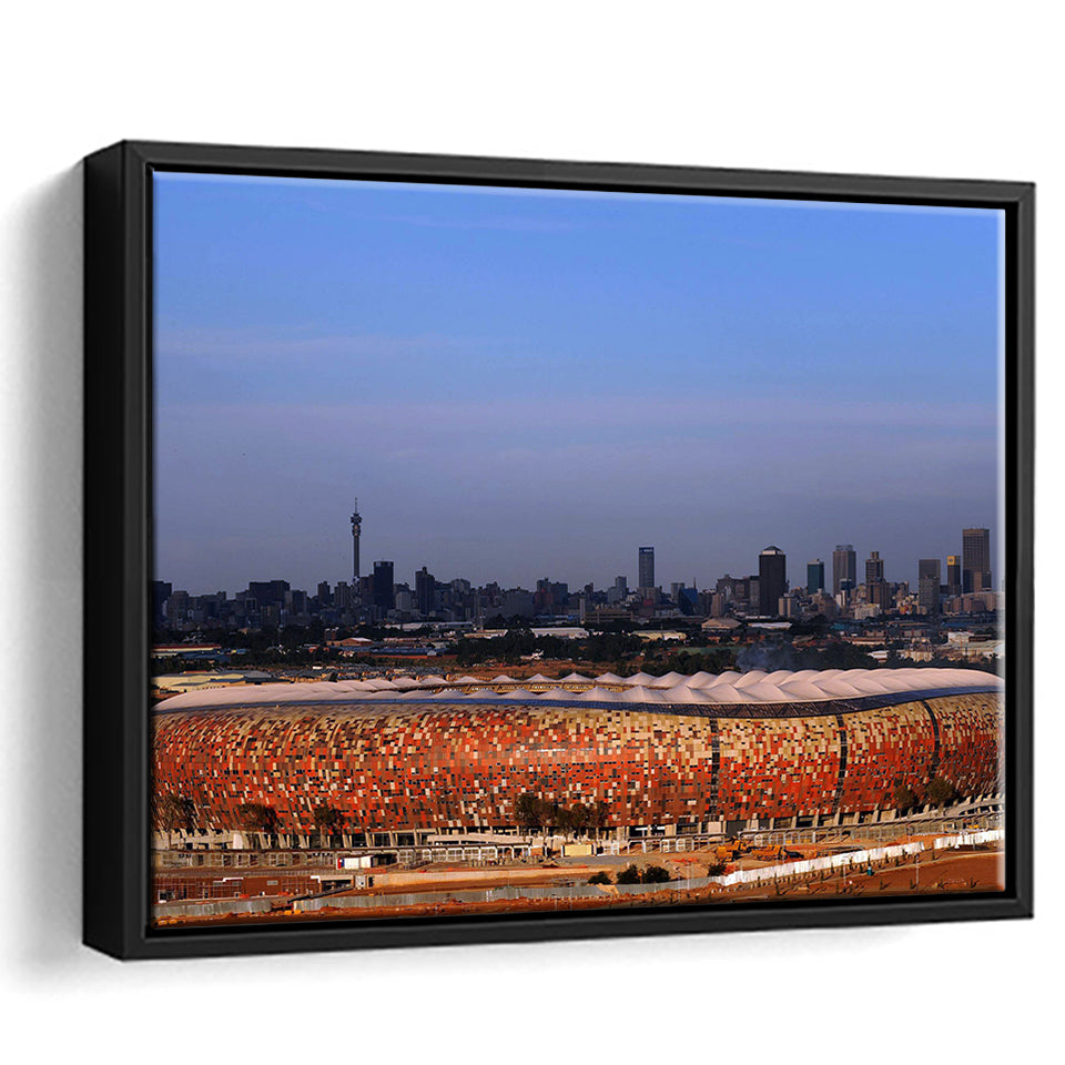 Soccer City South Africa, Stadium Canvas, Sport Art, Gift for him,100 Framed Canvas Prints Wall Art Decor, Framed Picture