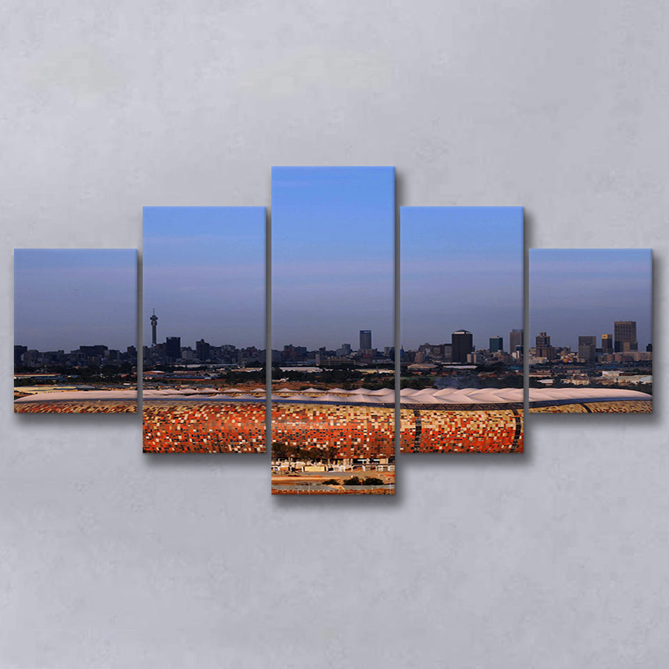 Soccer City South Africa, Stadium Canvas, Sport Art, Large Canvas,V1 Multi Panels, Canvas Prints Wall Art Decor