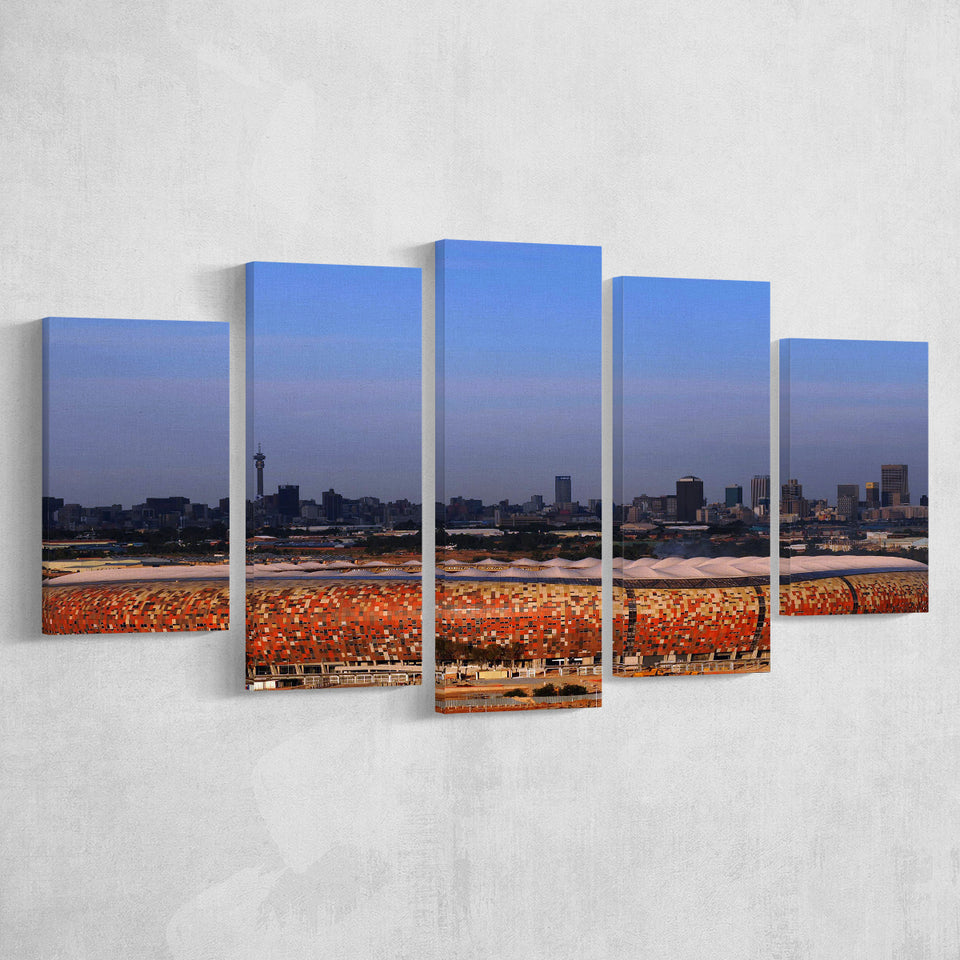 Soccer City South Africa, Stadium Canvas, Sport Art, Large Canvas,V1 Multi Panels, Canvas Prints Wall Art Decor