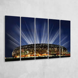 Soccer City South Africa, Stadium Canvas, Sport Art, Gift for him, Multi Panels B, Canvas Prints Wall Art Decor