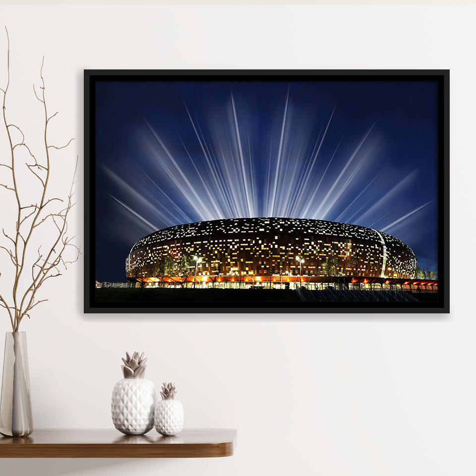 Soccer City South Africa, Stadium Canvas, Sport Art, Gift for him, Framed Canvas Prints Wall Art Decor, Framed Picture