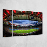 Soccer Stadium, Stadium Canvas, Sport Art, Gift for him, Multi Panels B, Canvas Prints Wall Art Decor