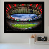 Soccer Stadium, Stadium Canvas, Sport Art, Gift for him, Framed Art Prints Wall Art Decor, Framed Picture