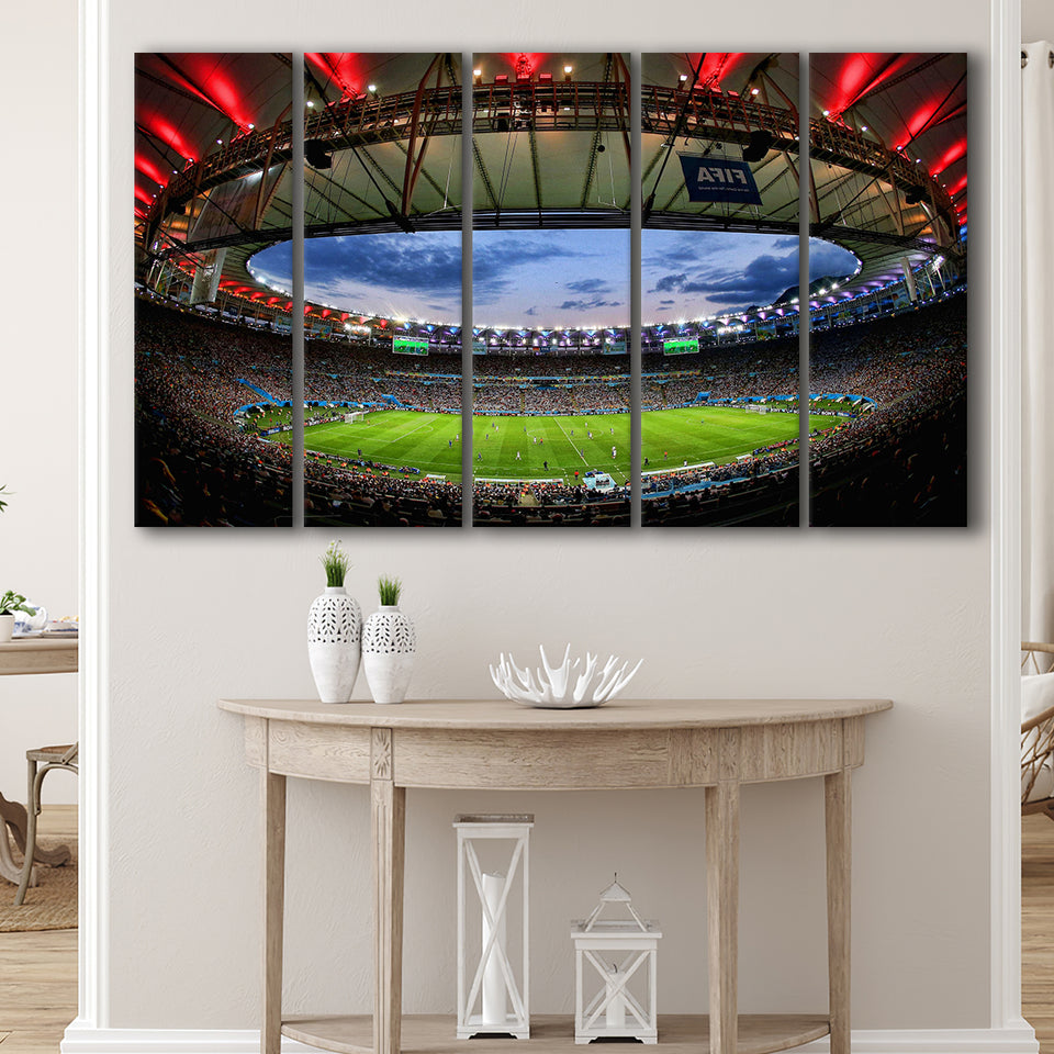 Soccer Stadium, Stadium Canvas, Sport Art, Gift for him, Multi Panels B, Canvas Prints Wall Art Decor