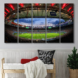 Soccer Stadium, Stadium Canvas, Sport Art, Gift for him, Multi Panels B, Canvas Prints Wall Art Decor