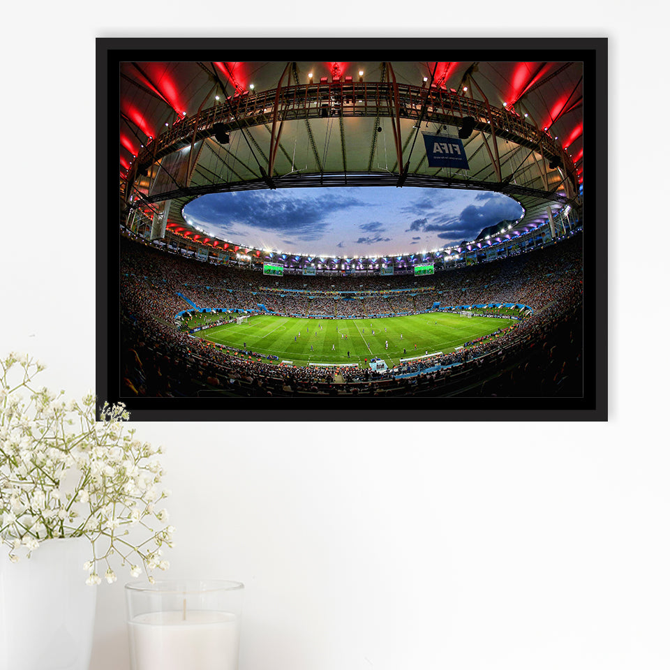 Soccer Stadium, Stadium Canvas, Sport Art, Gift for him, Framed Canvas Prints Wall Art Decor, Framed Picture