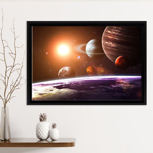 Solar System Framed Canvas Prints - Painting Canvas, Art Prints,  Wall Art, Home Decor, Prints for Sale