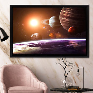 Solar System Framed Canvas Prints - Painting Canvas, Art Prints,  Wall Art, Home Decor, Prints for Sale