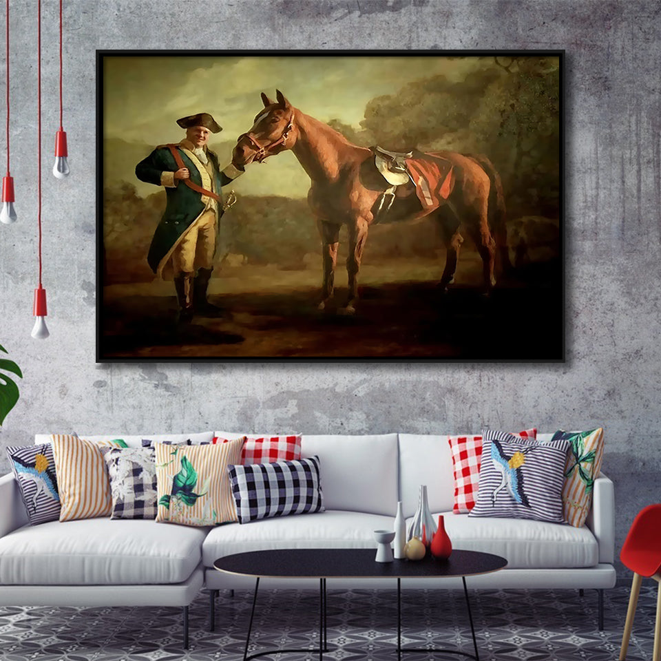 Soprano With Horse Framed Canvas Prints Wall Art Painting Canvas