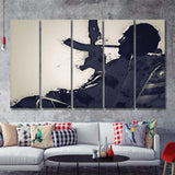 Sopranos Canvas Painting 5 Pieces B Canvas Prints Wall Art - Painting Canvas, Multi Panel