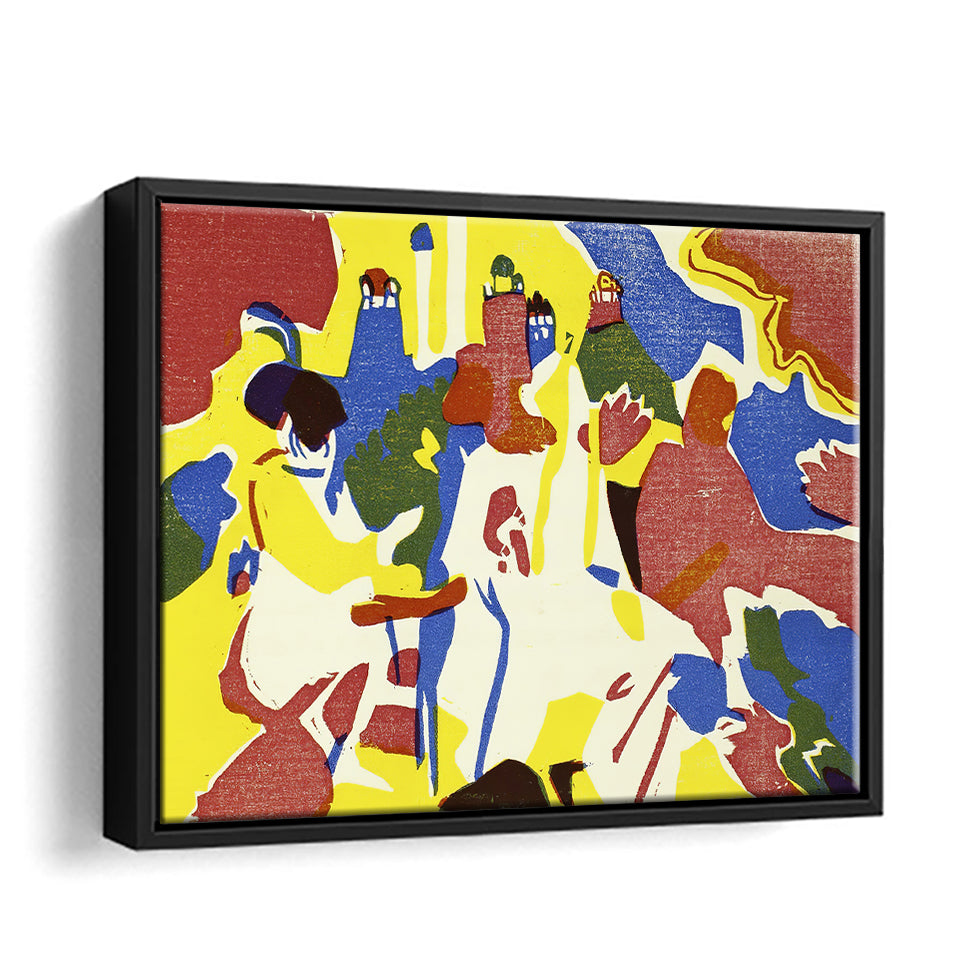 Sounds By Wassily Kandinsky Framed Canvas Wall Art - Framed Prints, Canvas Prints, Prints for Sale, Canvas Painting
