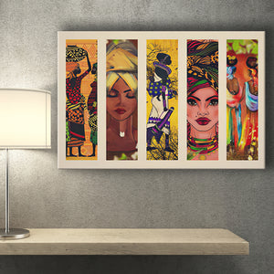 South African Collage Canvas Prints Wall Art - Painting Canvas, African Art, Home Wall Decor, Painting Prints, For Sale