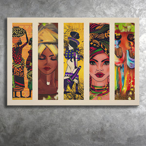 South African Collage Canvas Prints Wall Art - Painting Canvas, African Art, Home Wall Decor, Painting Prints, For Sale