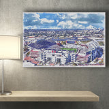 South Carolina Gamecocks Williams–Brice Stadium Watercolor, Sport Art Prints Fan Gift, Canvas Prints Wall Art Decor