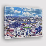 South Carolina Gamecocks Williams–Brice Stadium Watercolor, Sport Art Prints Fan Gift, Canvas Prints Wall Art Decor
