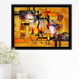 South African Art Framed Canvas Prints Wall Art Decor, Framed Picture, Floating Frame