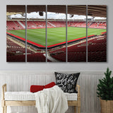 Southampton Stadium Canvas Prints St Marys Stadium Wall Art Football,Multi Panels B,Sport Stadium Art Prints, Fan Gift