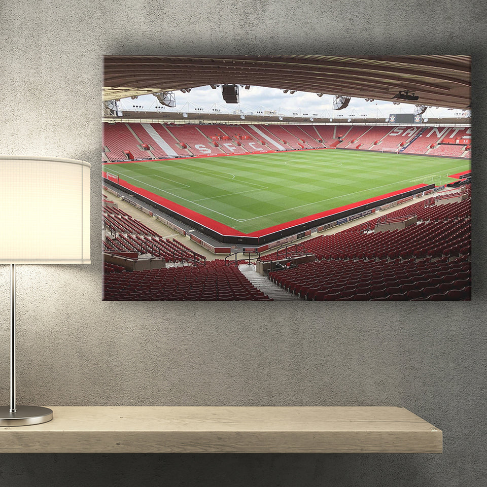 Southampton Stadium Canvas Prints St Marys Stadium Wall Art Football,Sport Stadium Art Prints, Fan Gift, Wall Decor