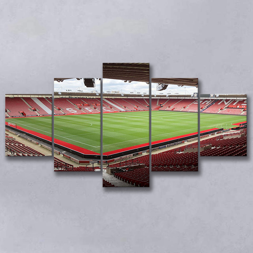 Southampton Stadium Canvas Prints St Marys Stadium Wall Art Football,Multi Panels,Sport Stadium Art Prints, Fan Gift