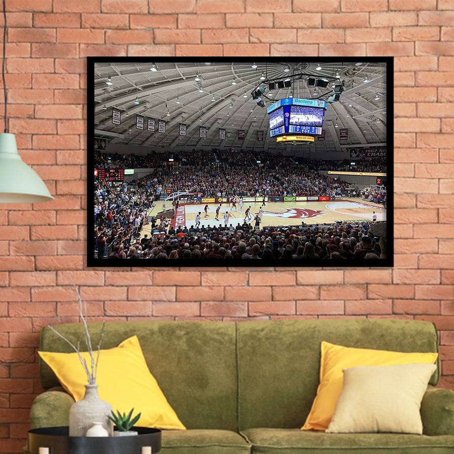 Southern Illinois Salukis Wall Art Banterra Center Stadium Art Prints,Sport Stadium Art Prints, Fan Gift, Wall Decor