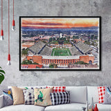 Southern Miss Golden Eagles M M Roberts Stadium Watercolor100, Sport Prints Fan Gift, Framed Art Prints Wall Art Decor