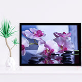 Spa Wall Decor, Spa Print Framed Art Prints Wall Art Decor,Black Frame, Ready to hang