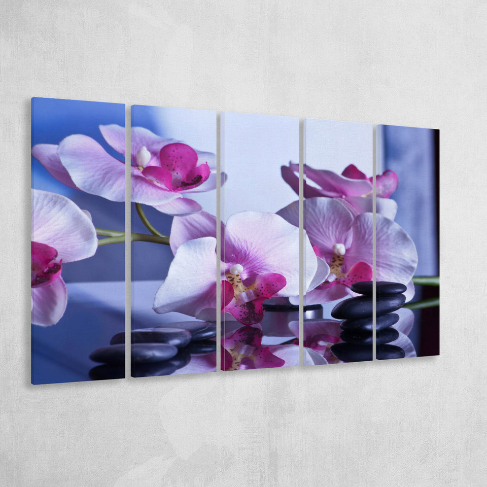 Spa Wall Decor, Spa Print 5 Panels B,Large Canvas,Canvas Prints Wall Art Home Decor