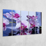 Spa Wall Decor, Spa Print 5 Panels B,Large Canvas,Canvas Prints Wall Art Home Decor