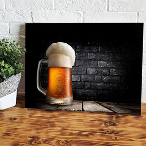 Sparkling Beer Black Background Canvas Wall Art - Canvas Prints, Prints for Sale, Canvas Painting, Canvas On Sale