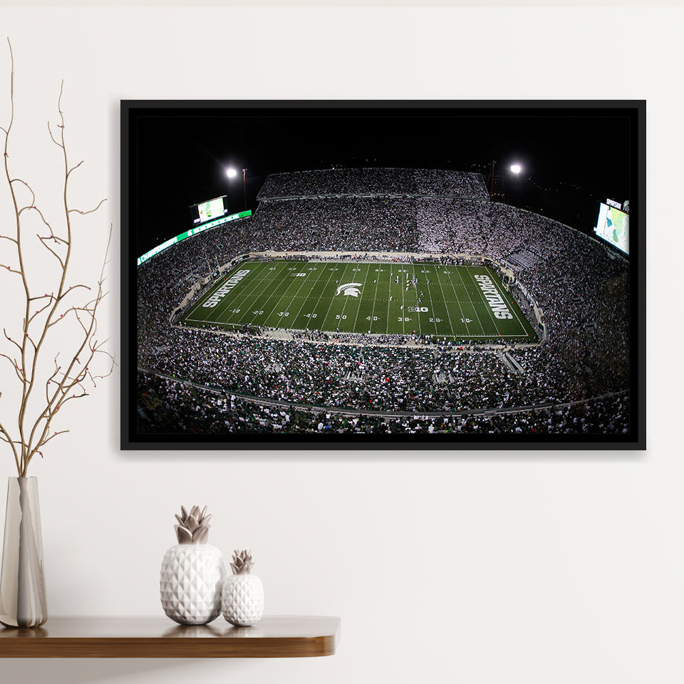 Spartan Stadium, Stadium Canvas, Sport Art, Gift for him, Framed Canvas Prints Wall Art Decor, Framed Picture