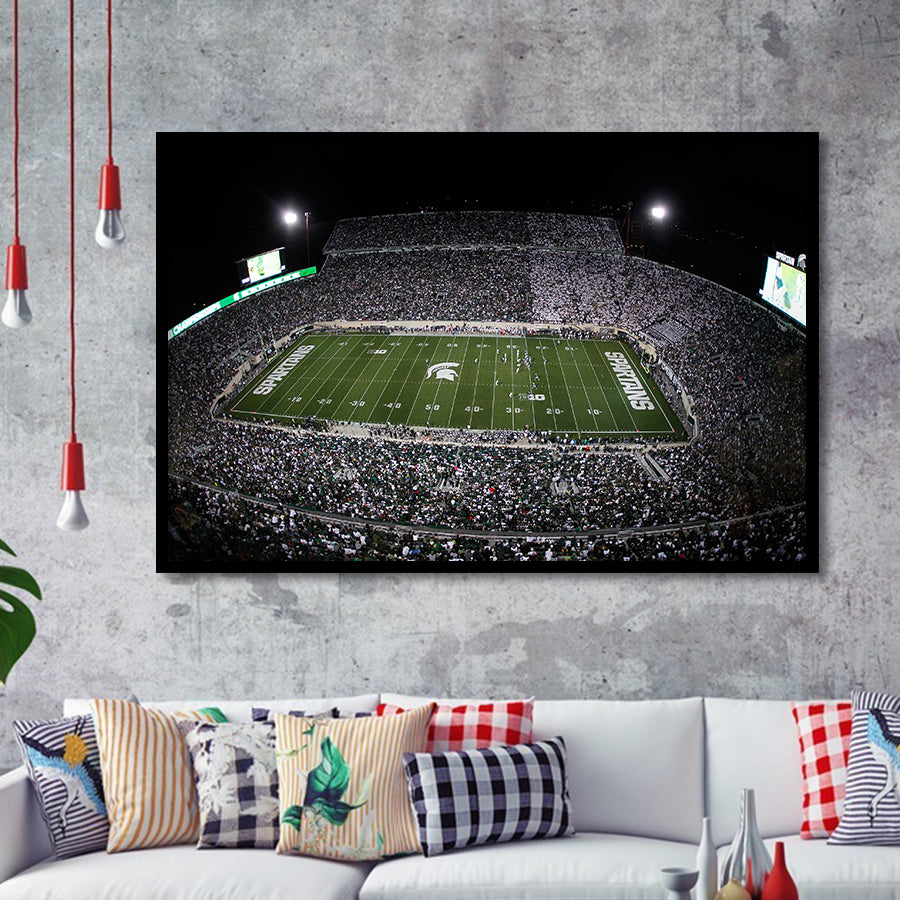 Spartan Stadium, Stadium Canvas, Sport Art, Gift for him, Framed Art Prints Wall Art Decor, Framed Picture