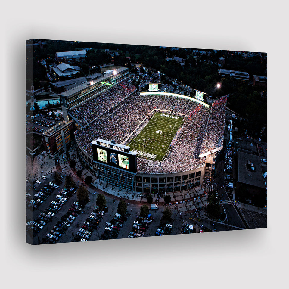 Spartan Stadium in Michigan, Stadium Canvas, Sport Art, Gift for him, Fan Gift, Canvas Prints Wall Art Decor