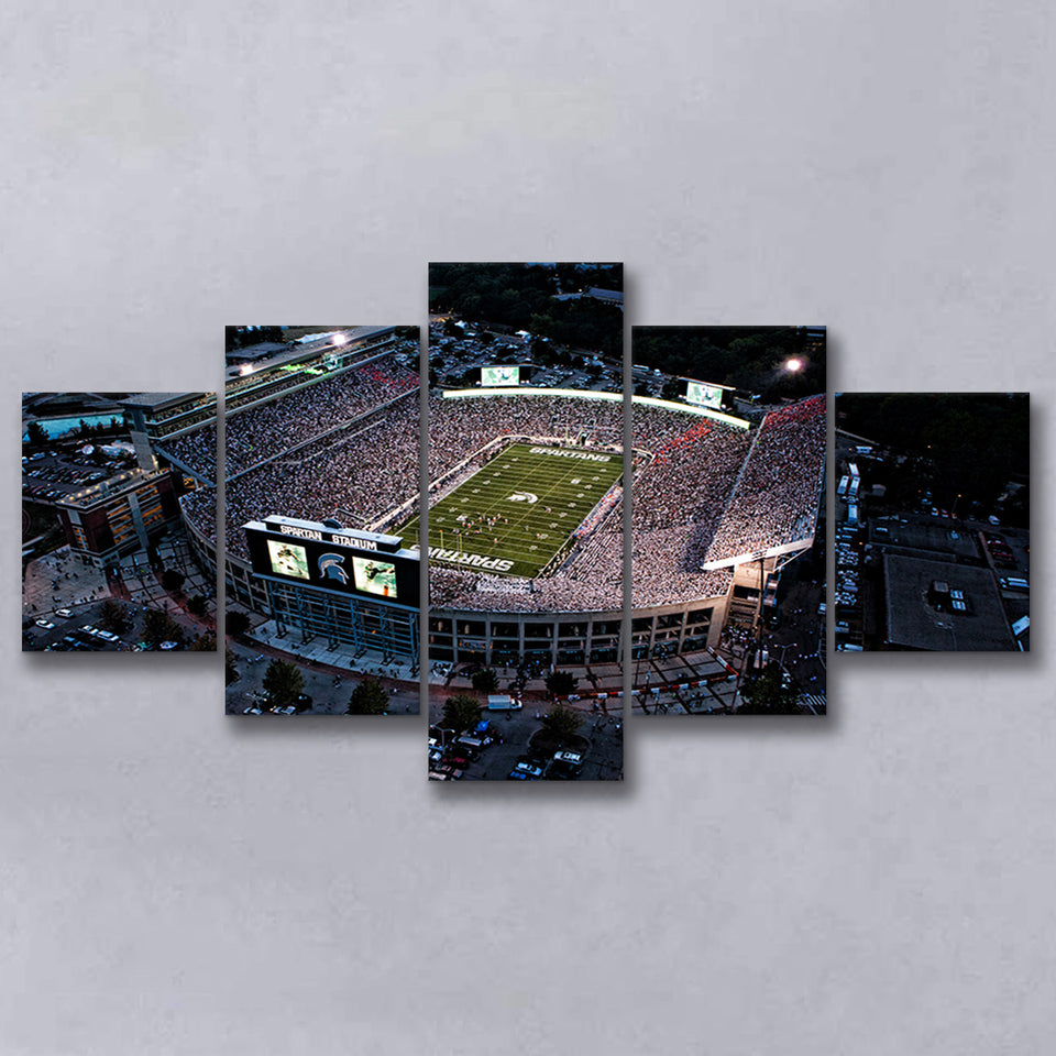 Spartan Stadium in Michigan, Stadium Canvas, Sport Art, Large Canvas, Multi Panels, Canvas Prints Wall Art Decor